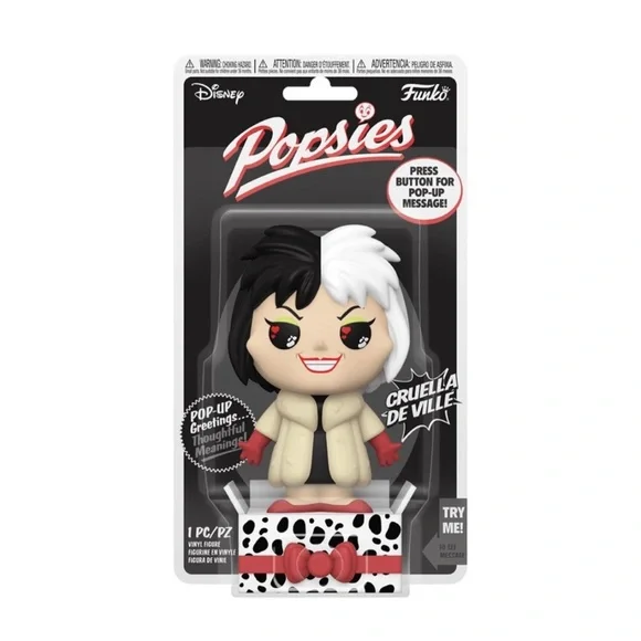 4 Funko Popsies: Vinyl Pop-Up Figures Moana Cruella DeVille Ursula Sally - Picture 7 of 11